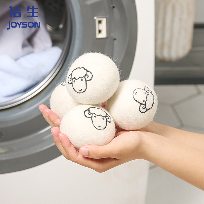 Customized Organic Reusable Natural Fabric Softener Healthy Felt Laundry Wool Dryer Balls
