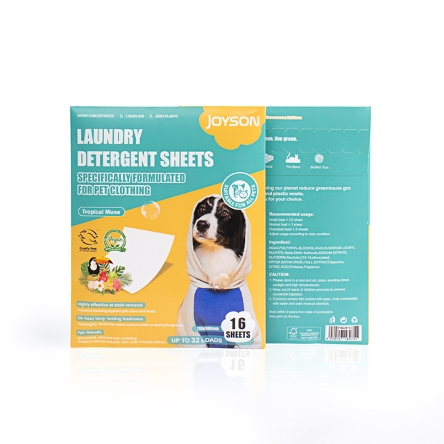 Biodegradable Eco Friendly Pet Clothing Laundry Detergent Sheets for Dog Clothes