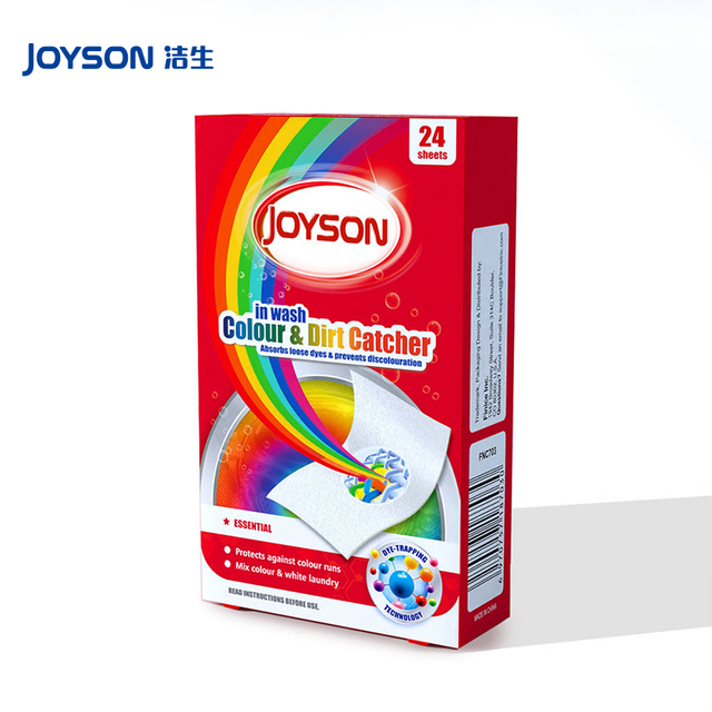 High quality nonwoven color fabric dye trapping laundry color grabber sheets