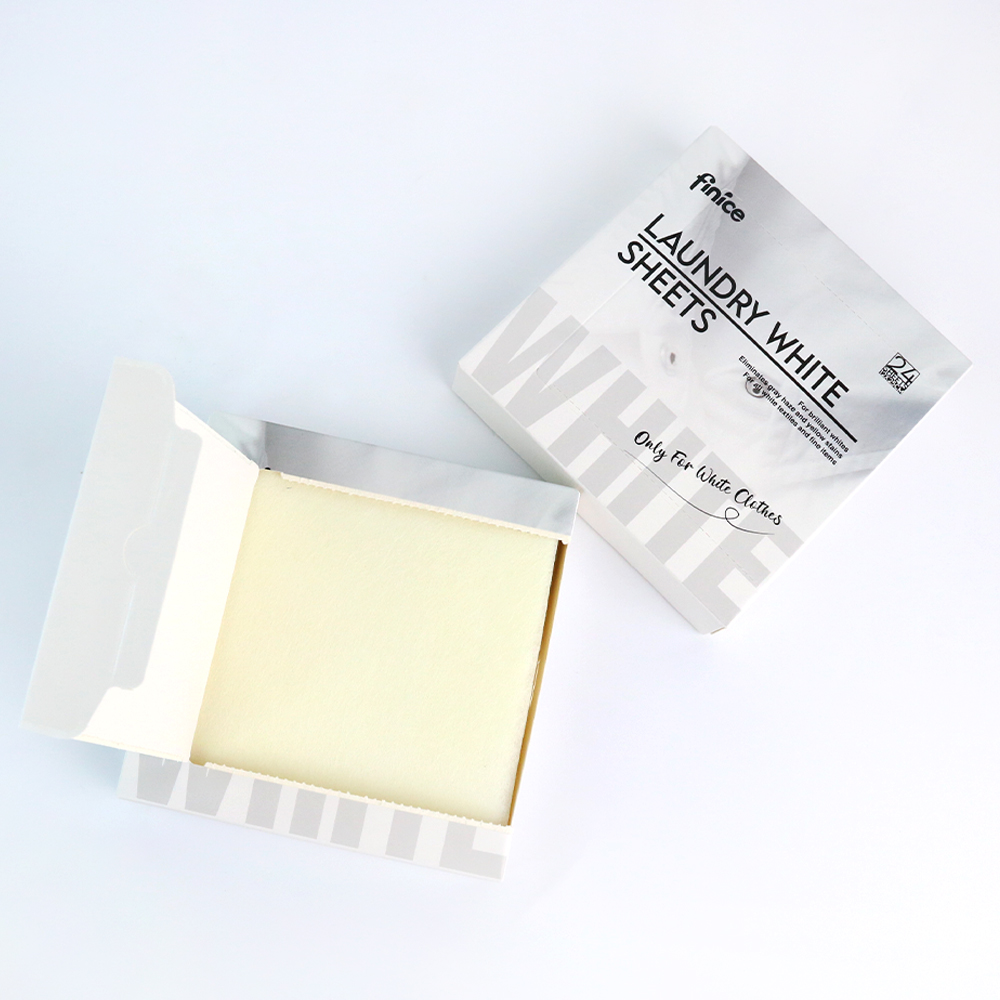 OEM factory cleaning clothes fabric bleach sheets for white T shirt clothesLaundry tablets