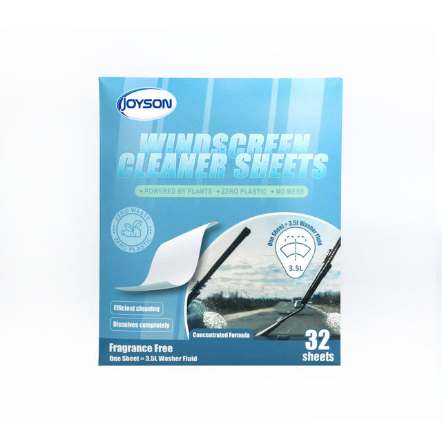 Support custom body glass cleaning sheet production of automobile glass water to remove dirt and oil removal film cleaning agent