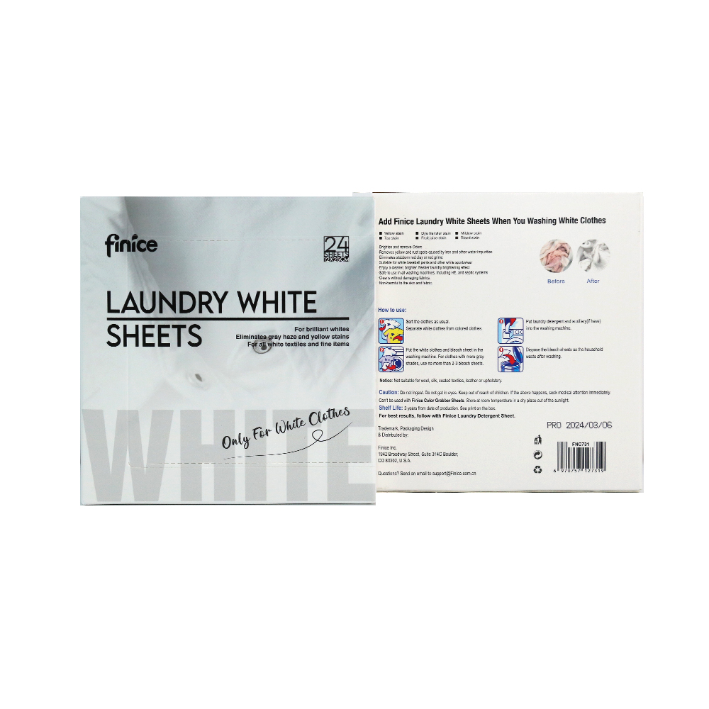 OEM factory cleaning clothes fabric bleach sheets for white T shirt clothesLaundry tablets