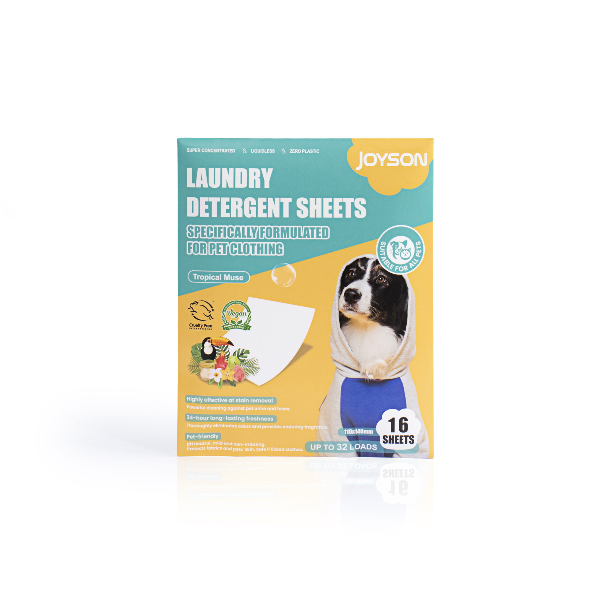 Biodegradable Eco Friendly Pet Clothing Laundry Detergent Sheets for Dog Clothes