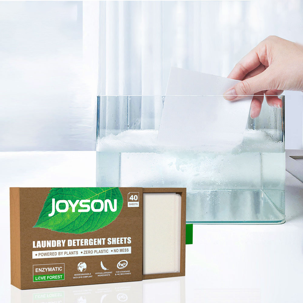 Wholesale Eco-Friendly Detergent Sheets Liquidless Hypoallergenic Biodegradable Laundry Detergent Sheet