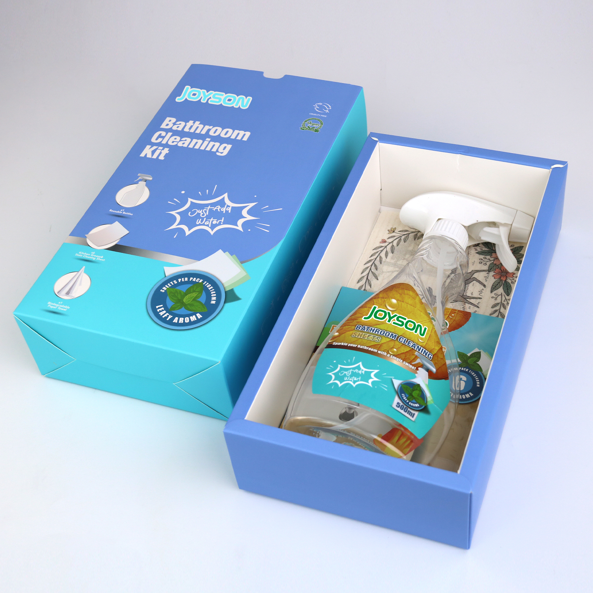  Support customized bathroom cleaning tablet gift box 15 cleaning power and efficient mold removal bathroom cleaner to remove stubborn stains