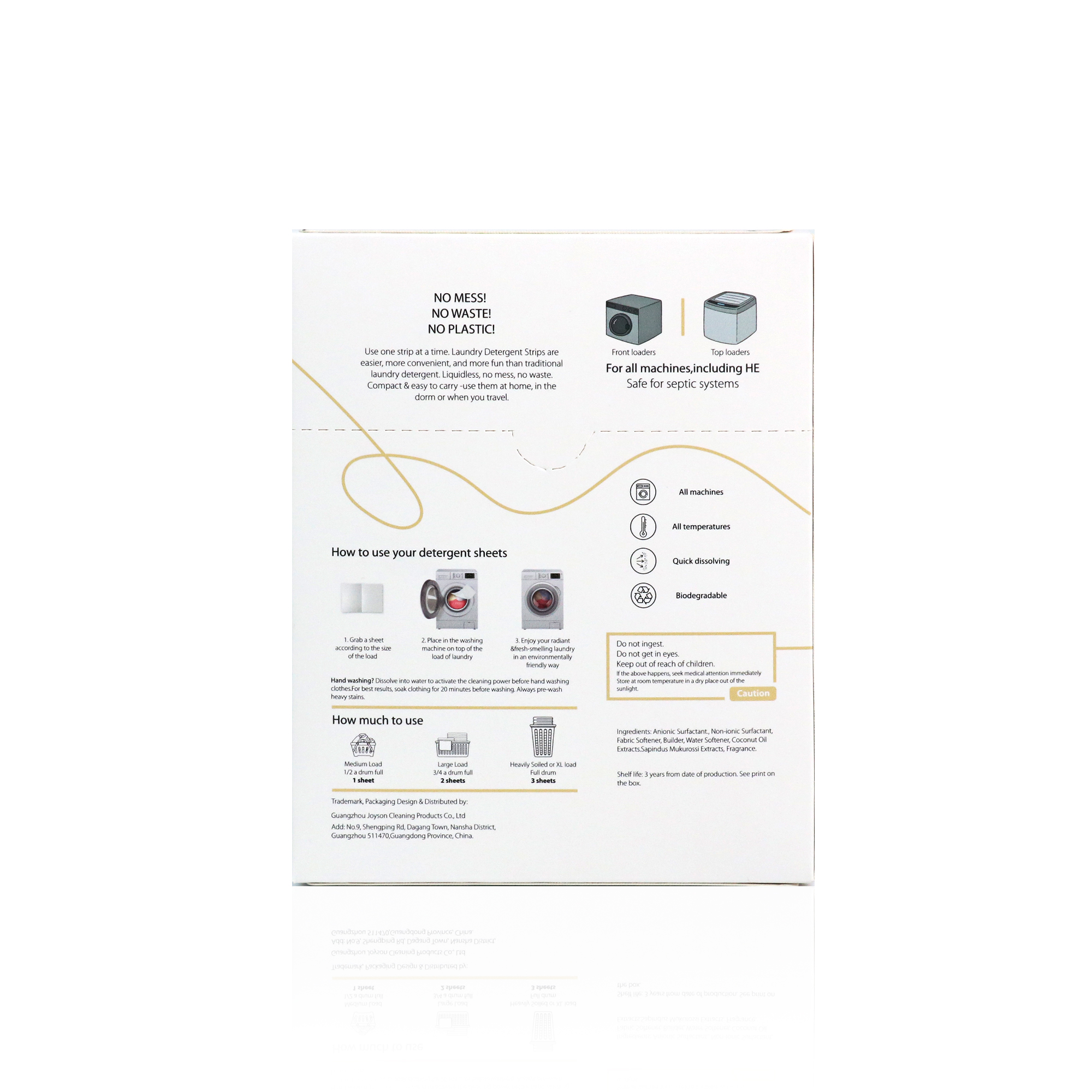 Natural Laundry Sheet Plant Extract Laundry Detergent Sheets