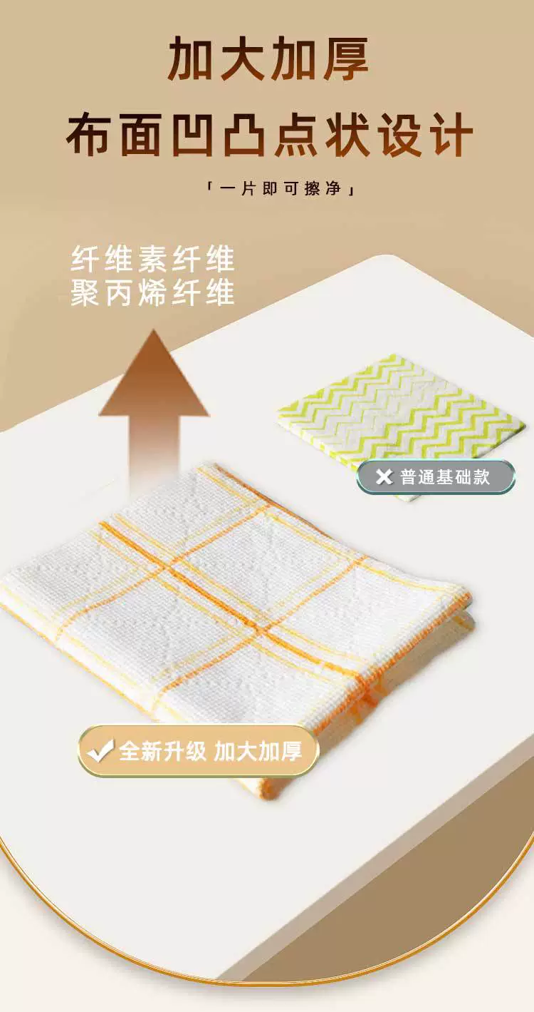 Magical cloth non-stick oil kitchen rag absorbent cleaning cloth pure cotton household magic cleaning dish towel