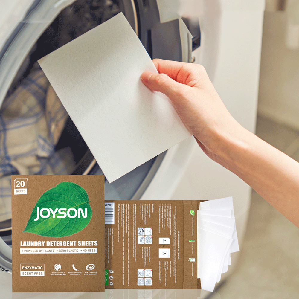Wholesale Eco-Friendly Detergent Sheets Liquidless Hypoallergenic Biodegradable Laundry Detergent Sheet