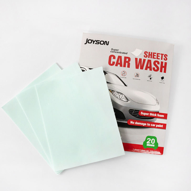 Neutral Eco-friendly Concentrated Car Wash Shampoo Sheet Cleaner Car Shampoo Stain Remover Foam Cleaning Tool