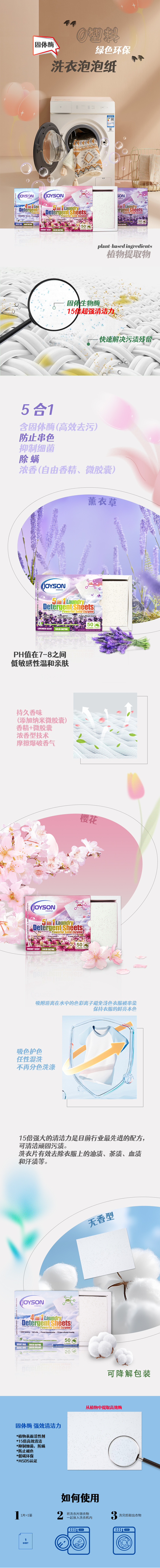 1688JS solid enzyme laundry tablet details page