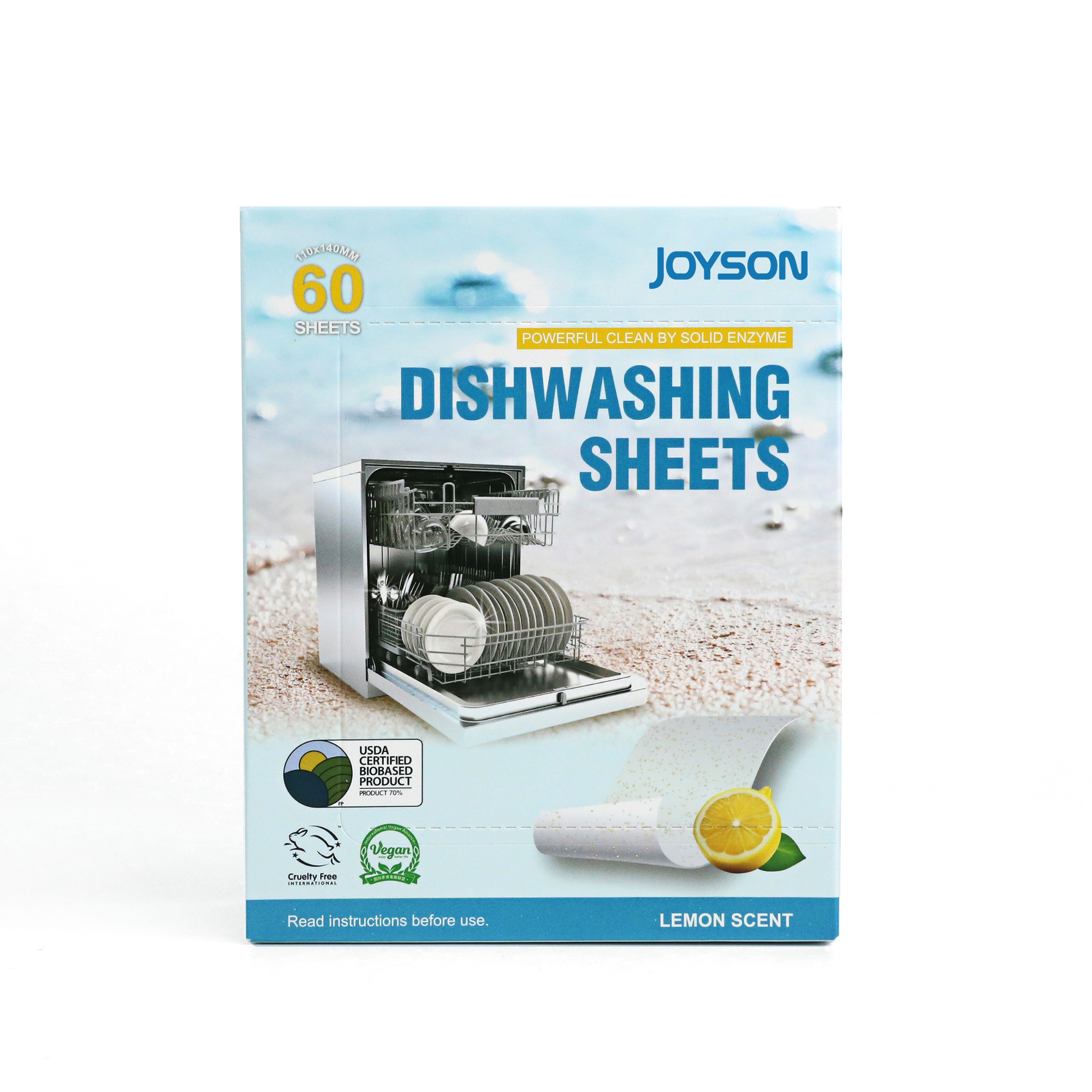 Eco-Friendly Biodegradable Dishwasher Sheets Green Sustainable Dishwasher Detergent Sheets