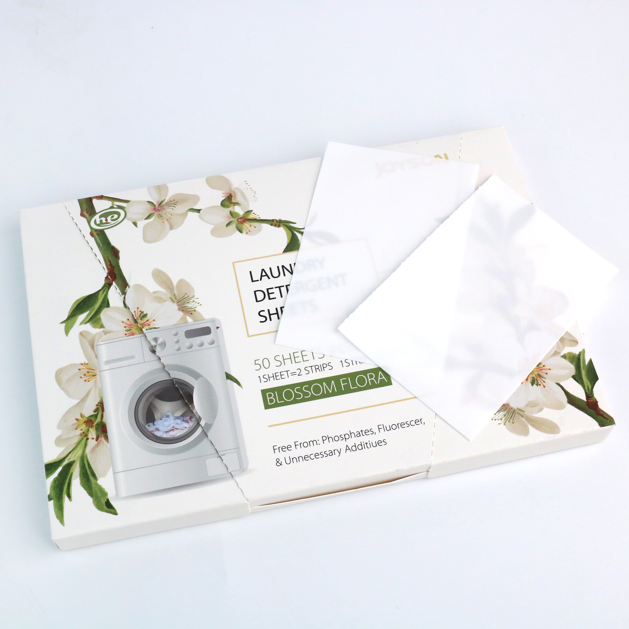 Zero Plastic Laundry Detergent Sheets Ultra Clothes Washing Laundry Strips Eco Friendly Coconut Based Cleaning