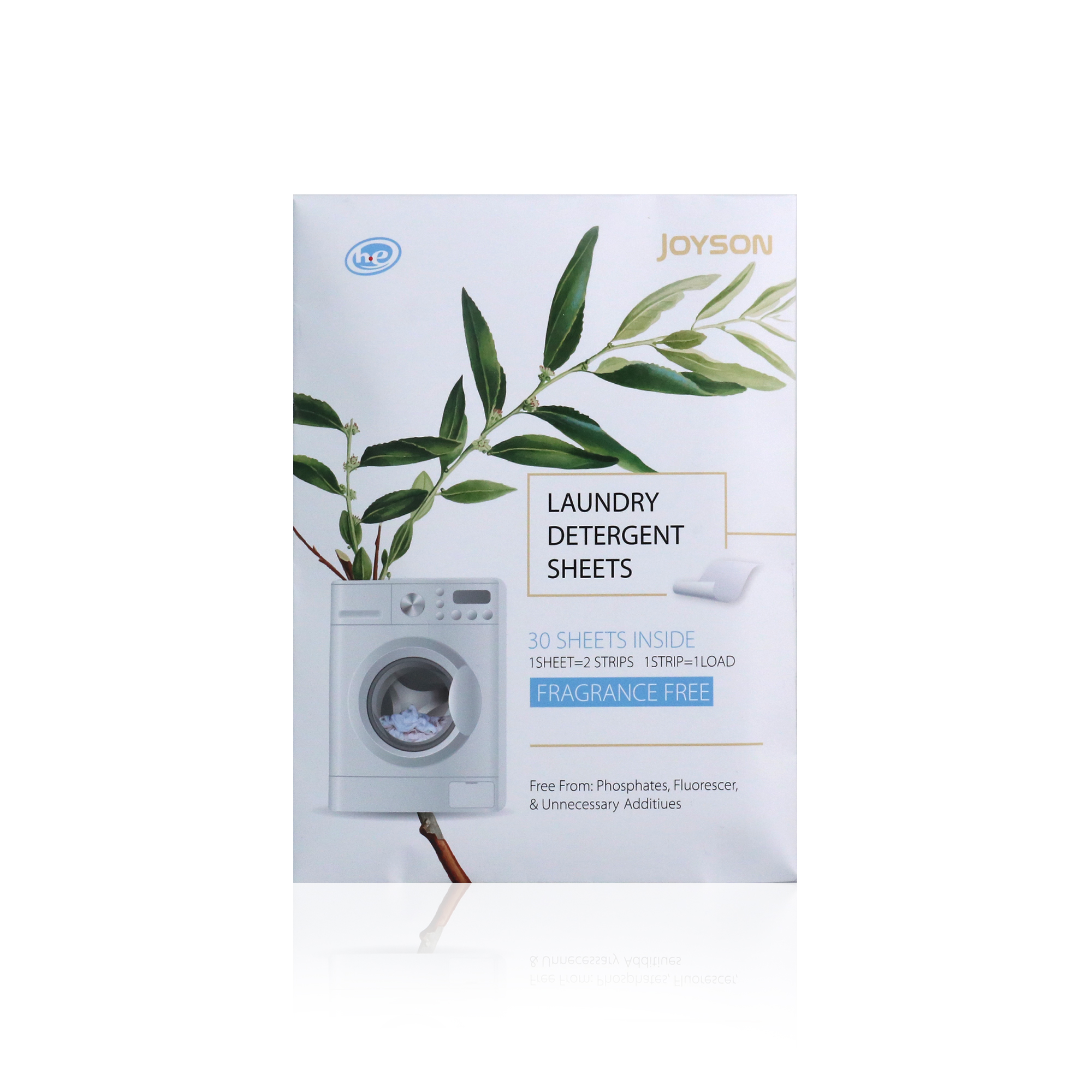 Plant-based Organic Dissolvable Eco Friendly Scented Laundry Detergent Sheets
