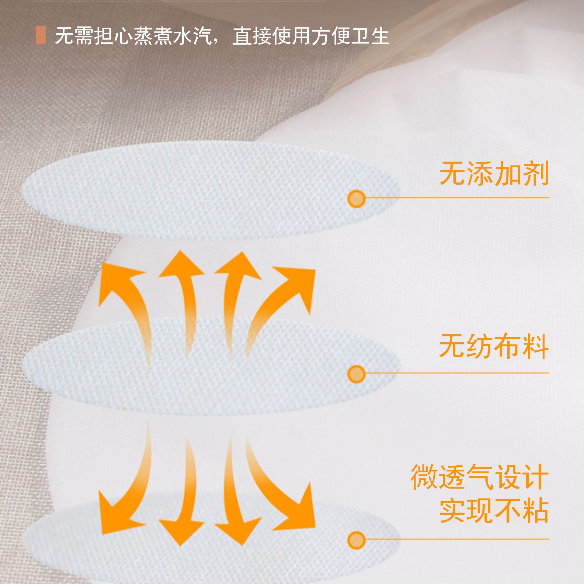 Factory customized OEM steamer cloth anti-stick pad trowel cloth steamed trowel cloth dumpling bun mat non-woven steamer cloth